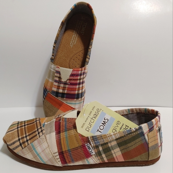 🆕 TOMS Plaid Men's Classics - Picture 4 of 5